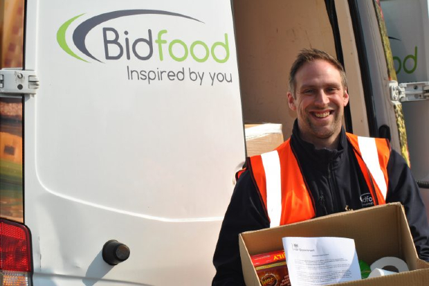 A Bidfood delivery driver.