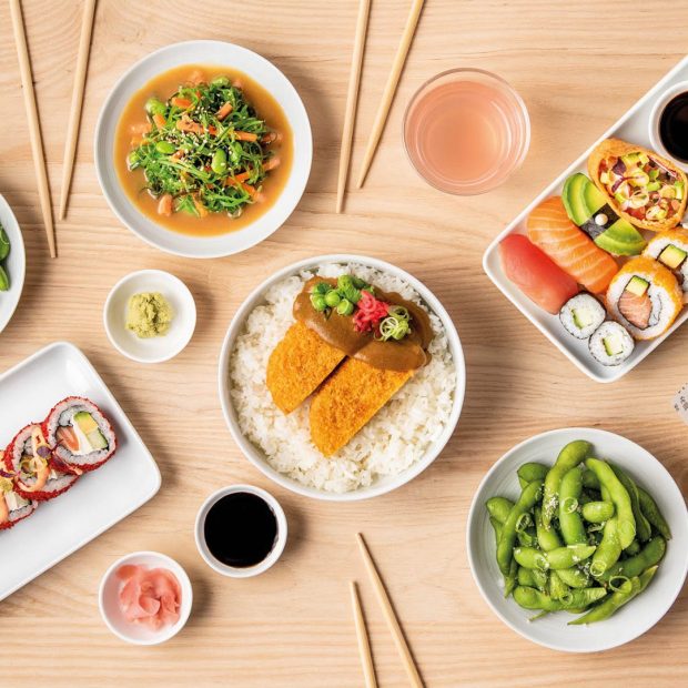 Selection of sushi
